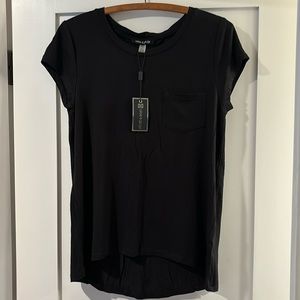Black cable & gauge women’s t Shirt with pocket